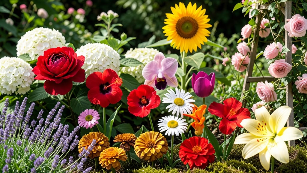 Differen Types of Flowers: Seasonal Color Palettes for Garden Designers