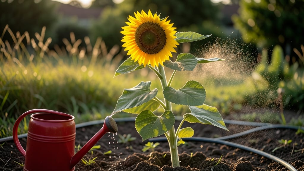 Water for Sunflowers: Deep Watering Schedule for Towering Growth